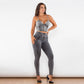 Shascullfites Melody Denim Grey Shapers Butt Lift Push Up Jeans Two Piece Sets Womens Outifits Sexy Dance Party Club Wear