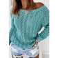 New Women's Casual Hollow Sexy Loose Sweater Women