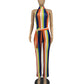 Women's Rainbow casual Jumpsuit