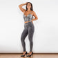 Shascullfites Melody Denim Grey Shapers Butt Lift Push Up Jeans Two Piece Sets Womens Outifits Sexy Dance Party Club Wear
